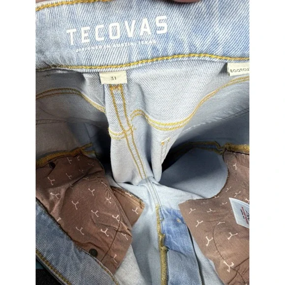 Tecovas NWT Women's Bootcut Jeans W31 Mid-Rise Light Wash Stretch Western Denim - Picture 13 of 14